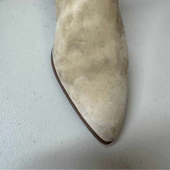 Cole Haan Light Beige Leather Upper Womens Harlyn Ankle Boots Size 6 1/2B - Picture 7 of 16